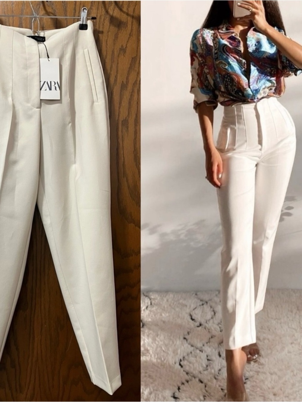 Zara high waisted trousers (NWT)
